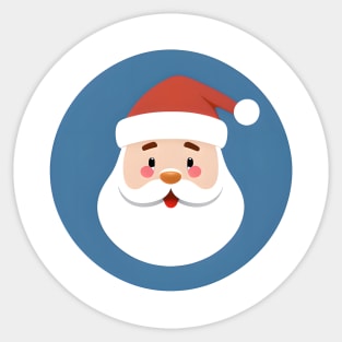 teary eye santa Sticker